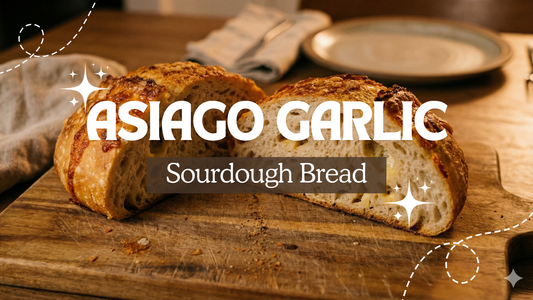 Asiago Garlic Sourdough Bread (A Bold, Savory Bakery-Style Loaf)