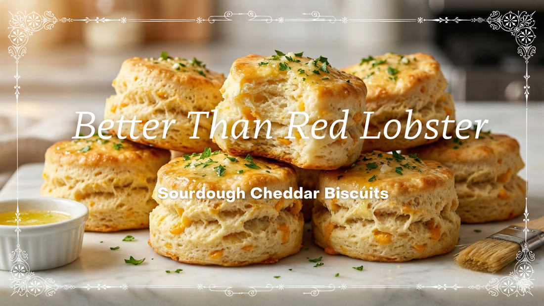 Better Than Red Lobster Sourdough Cheddar Biscuits