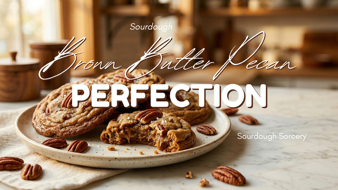 Brown Butter Pecan Sourdough Cookies (Soft, Chewy & Bakery-Style)