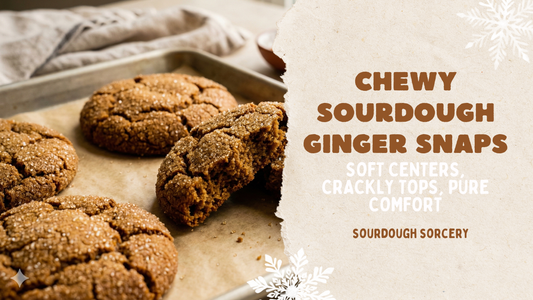 Chewy Sourdough Ginger Snaps (Soft, Cozy & Packed With Flavor)