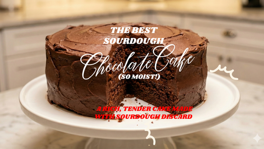 Chocolate Sourdough Cake with Homemade Buttercream