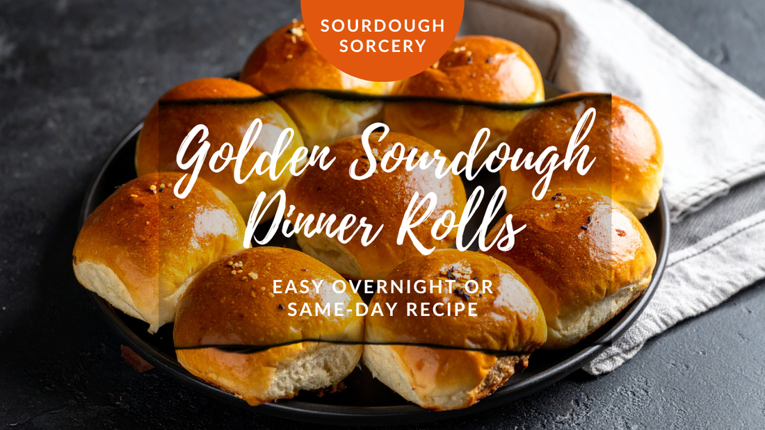 Soft & Buttery Sourdough Dinner Rolls | Fluffy, Golden & Perfect for Any Meal