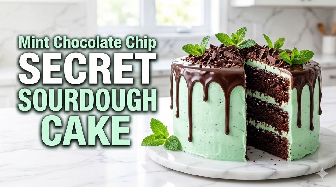 Sourdough Mint Chocolate Chip Cake (Rich, Moist & Easy to Make)