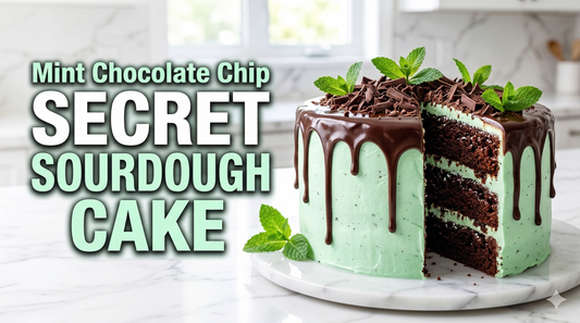 Sourdough Mint Chocolate Chip Cake (Rich, Moist & Easy to Make)