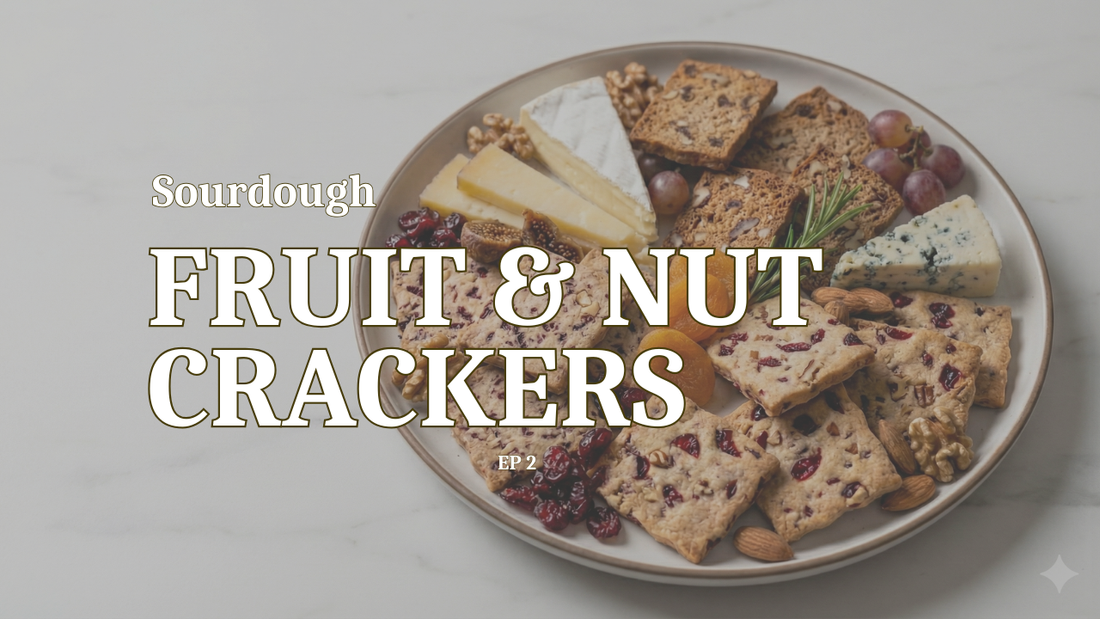 Fruit & Nut Sourdough Crackers (Easy Discard Recipe Collection)