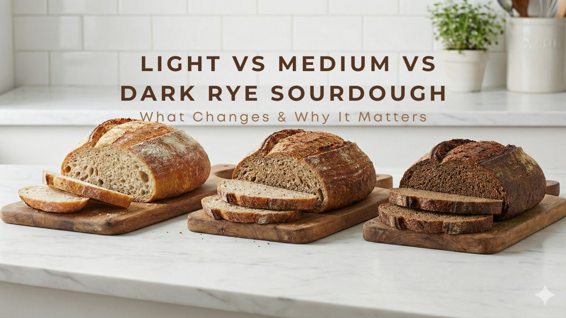 Light, Medium & Dark Rye Sourdough: One Recipe, Incredible Flavor