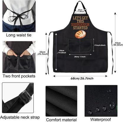 Sourdough Bread Apron with Pocket - Waterproof Gift for Baker