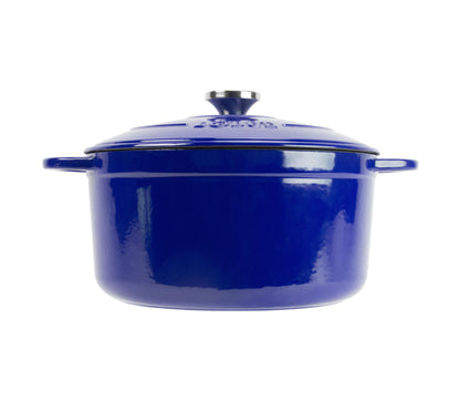 Cast Iron 5.5Qt Indigo Enameled Dutch Oven