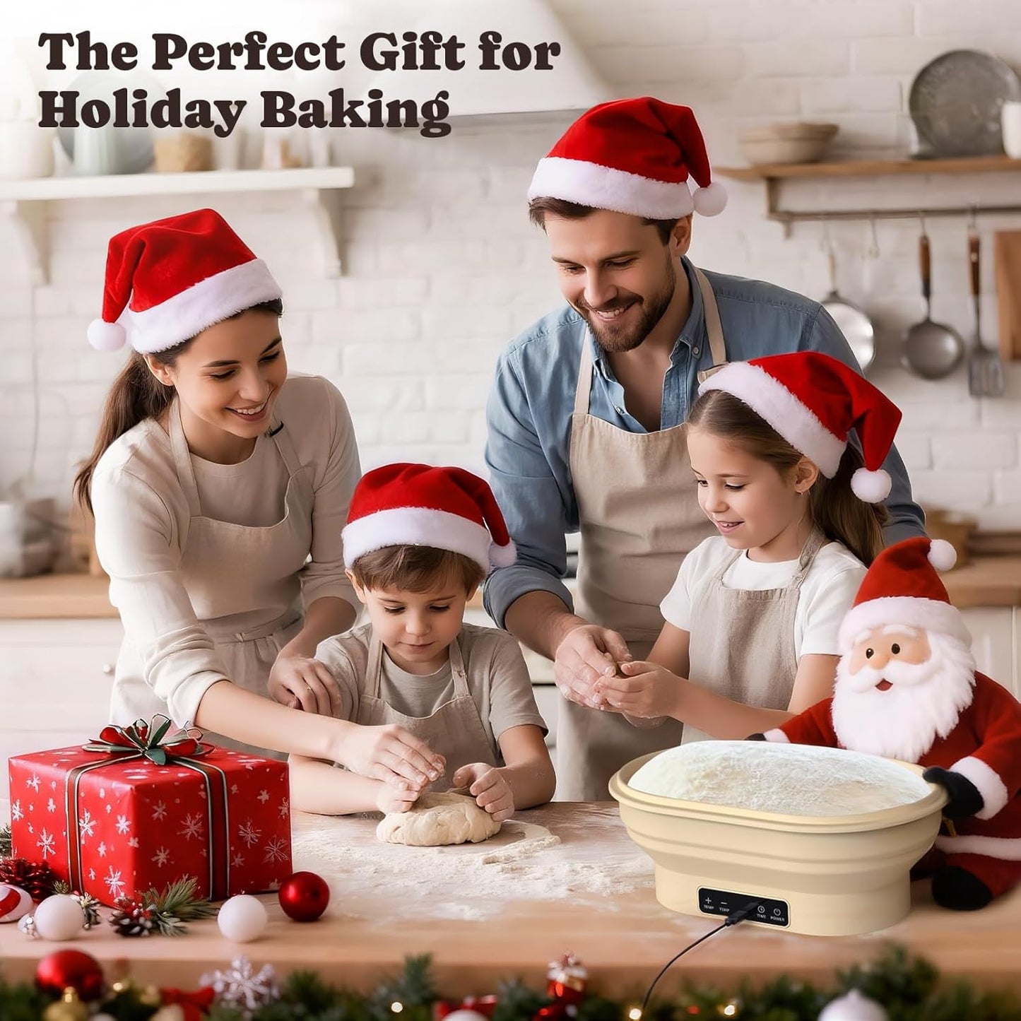 Revolutionize Your Baking with the 2L Electric Thermostatic Silicone Oval Proofing Basket - Perfect for Sourdough, Dough Rising, and More!