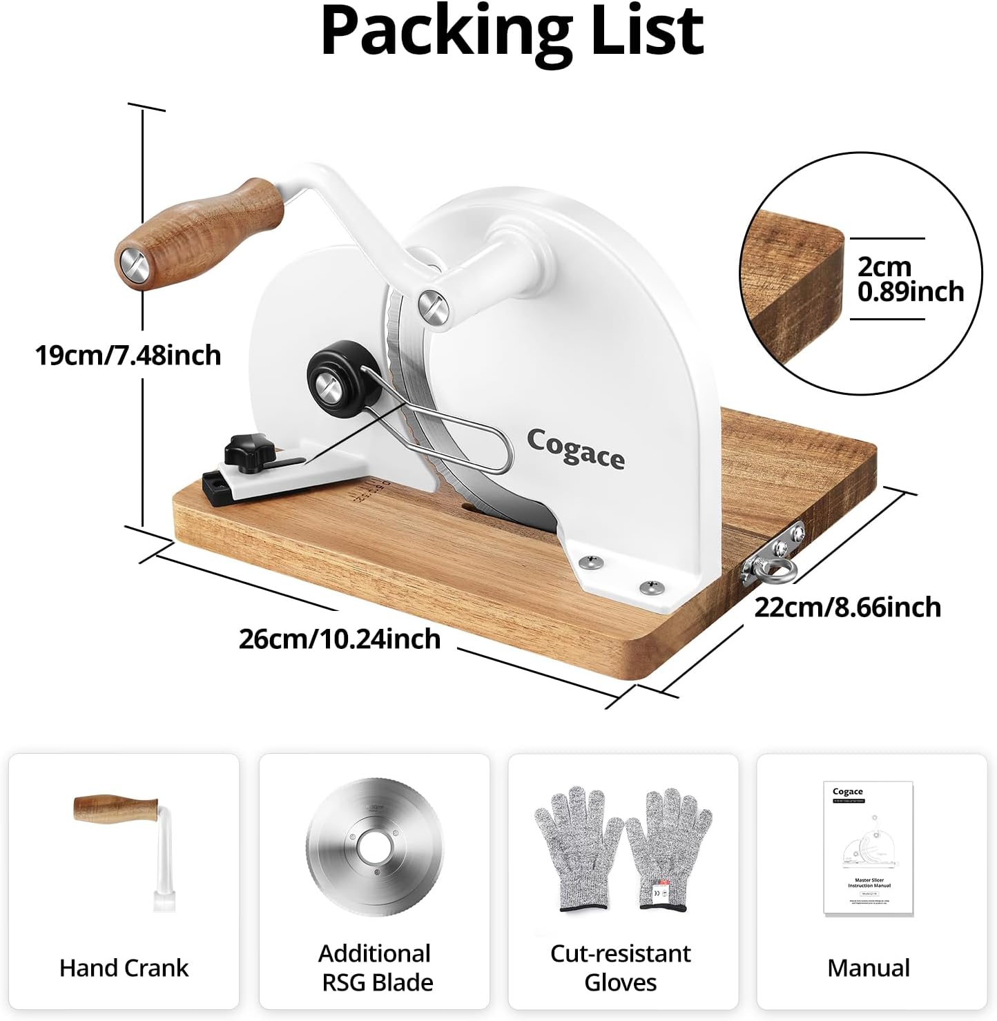 Revolutionary Foldable Bread Slicer: Effortless Manual Cutting with Adjustable Thickness and Dual German Stainless Steel Blades