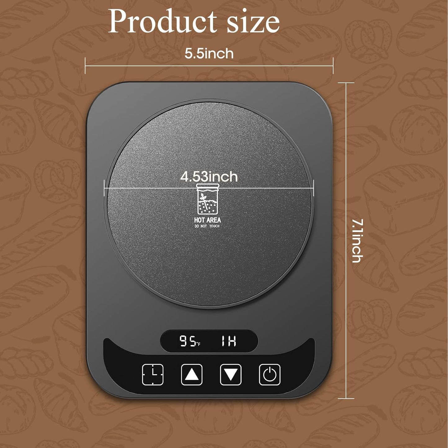 Elevate Your Baking with the MQUPIN Sourdough Starter Warmer - Precision Temperature Control, 12-Hour Timer & Durable Design in Sleek Black
