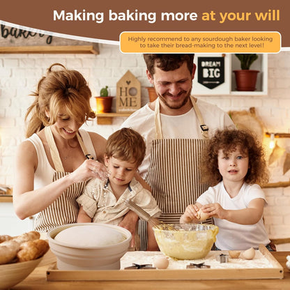 Revolutionize Your Baking with the 9-Inch Electric Thermostatic Silicone Sourdough Bread Proofing Basket Set - Perfect for Effortless Fermentation and Versatile Kitchen Use!