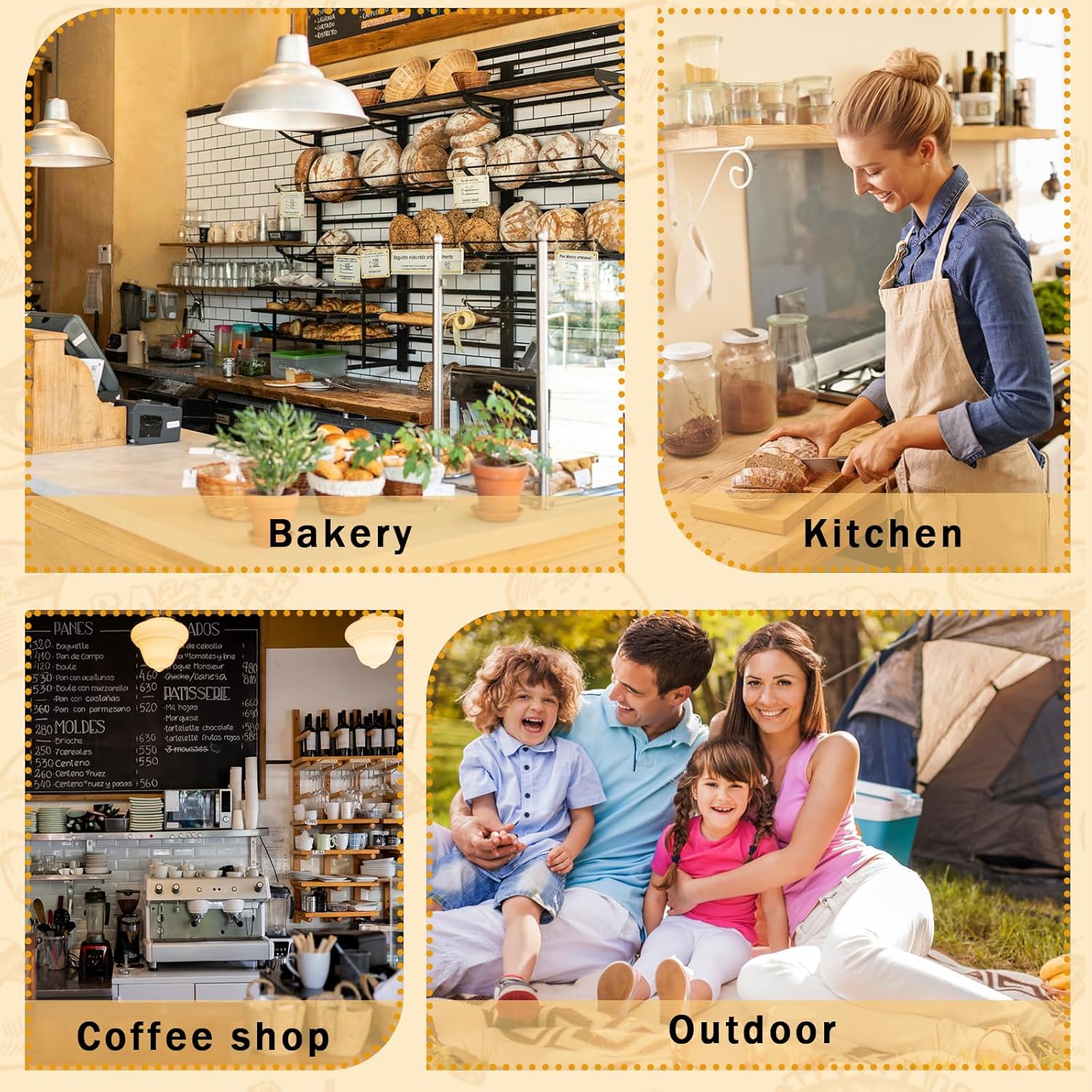 Keep Your Bread Fresh and Stylish with Our 2-Pack Reusable Beeswax Bread Bags in Ivory Loaf