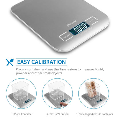 Digital Kitchen Scale , 1-5000G, Silver