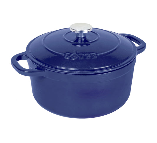 Cast Iron 5.5Qt Indigo Enameled Dutch Oven