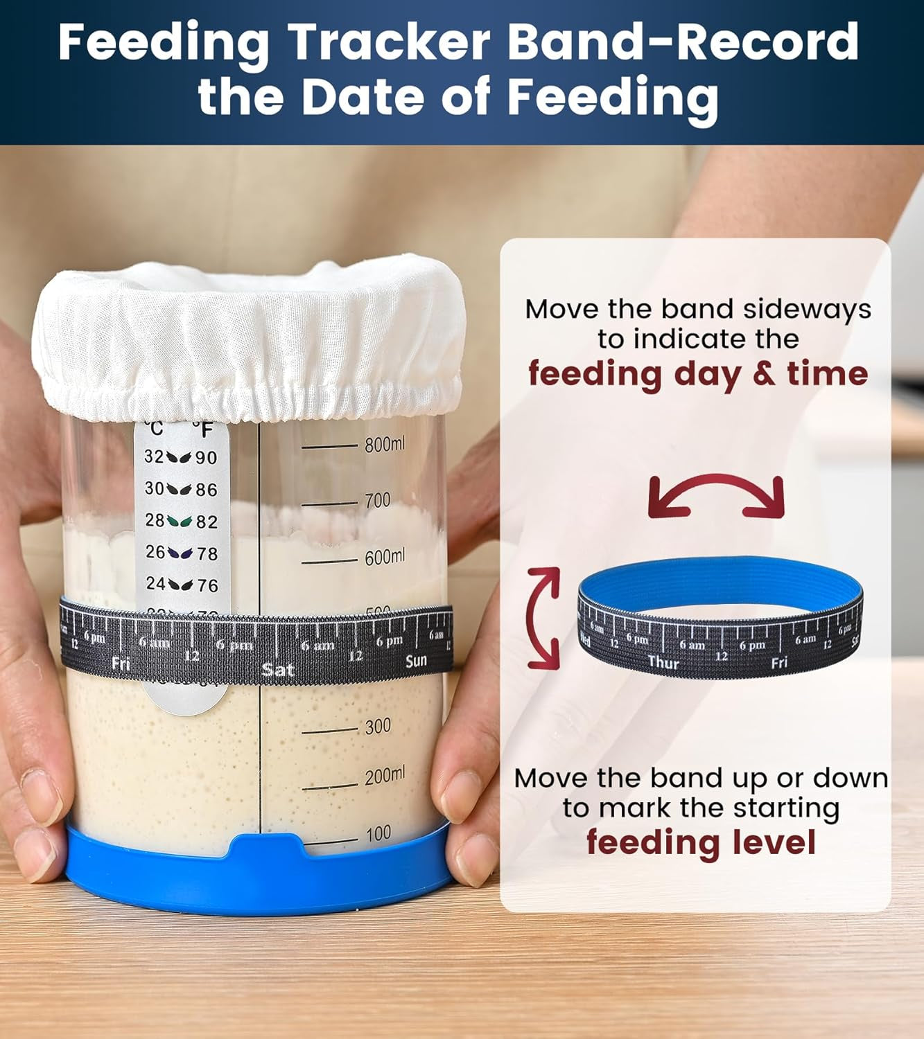 Sourdough Starter Jar,Sourdough Starter Kit – 2 Pack 34Oz Organic Sour Dough Glass Jars Wide Mouth,Fermenters Tool for Home Bakers,Bread Baking Supplies,Large Glass Container with Lid