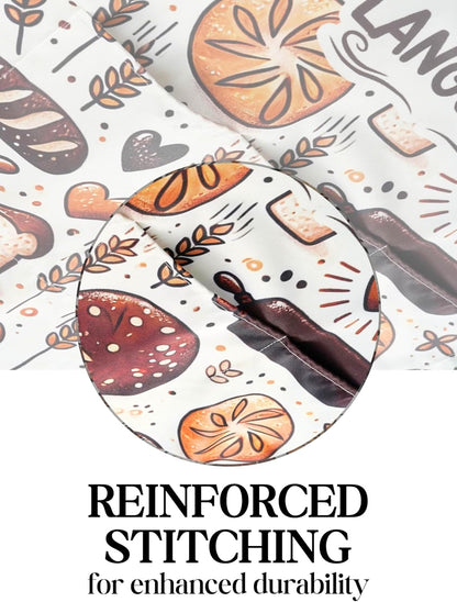 Sourdough Apron for Women with Pockets, Baking Gifts for Baking Lovers, Cute Bread Apron, Adjustable Neck Strap