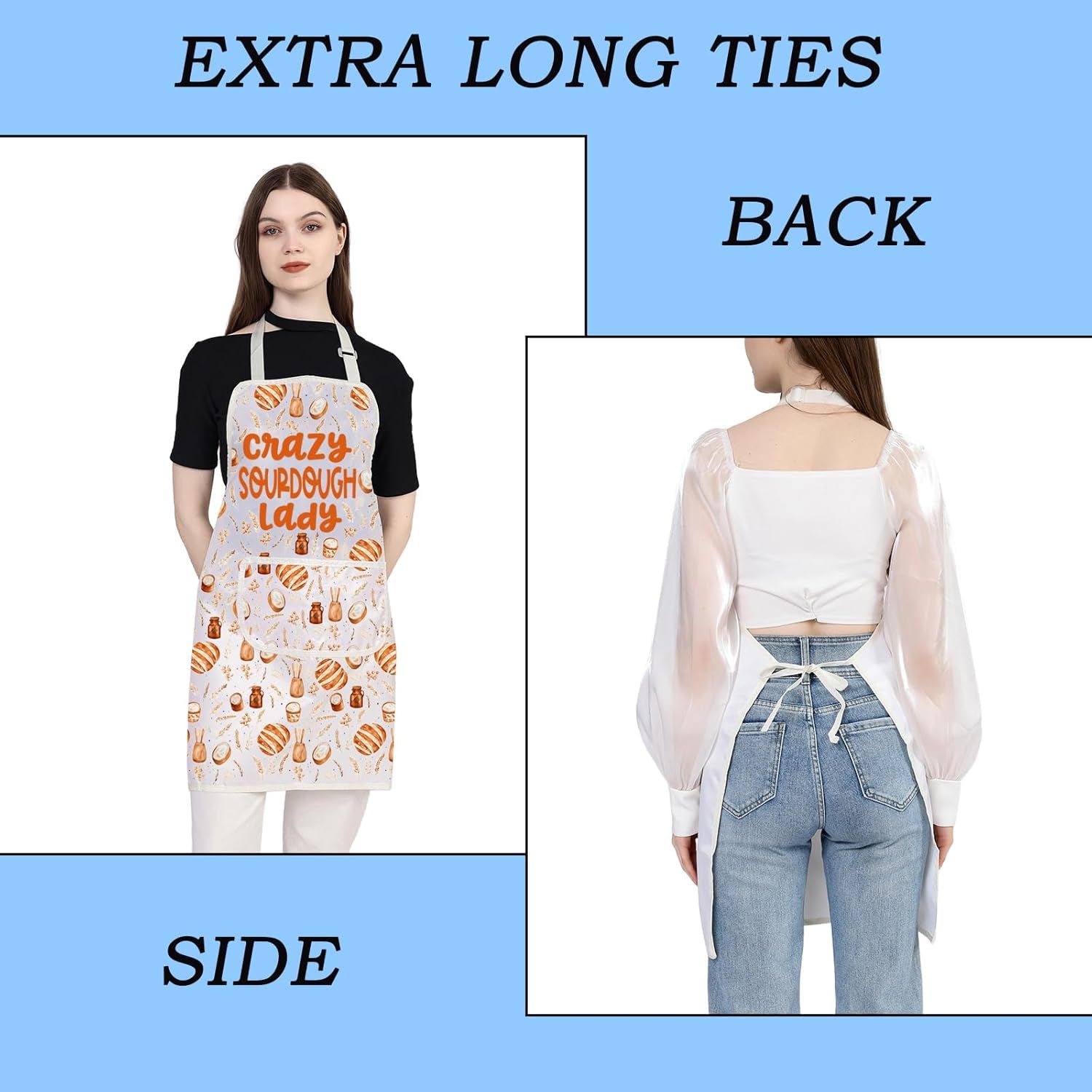 Sourdough Starter Apron Sourdough Baker Apron Bread Baking Gifts Sourdough Mama Gifts