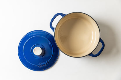 Cast Iron 5.5Qt Indigo Enameled Dutch Oven