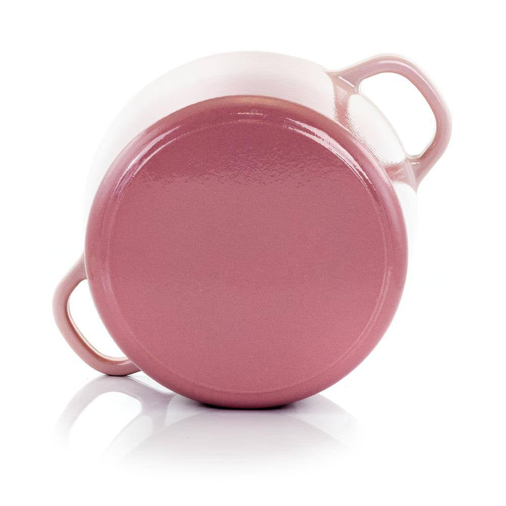 Artisan 5 Qt. 2-Piece Enameled Cast Iron Dutch Oven in Blush Pink